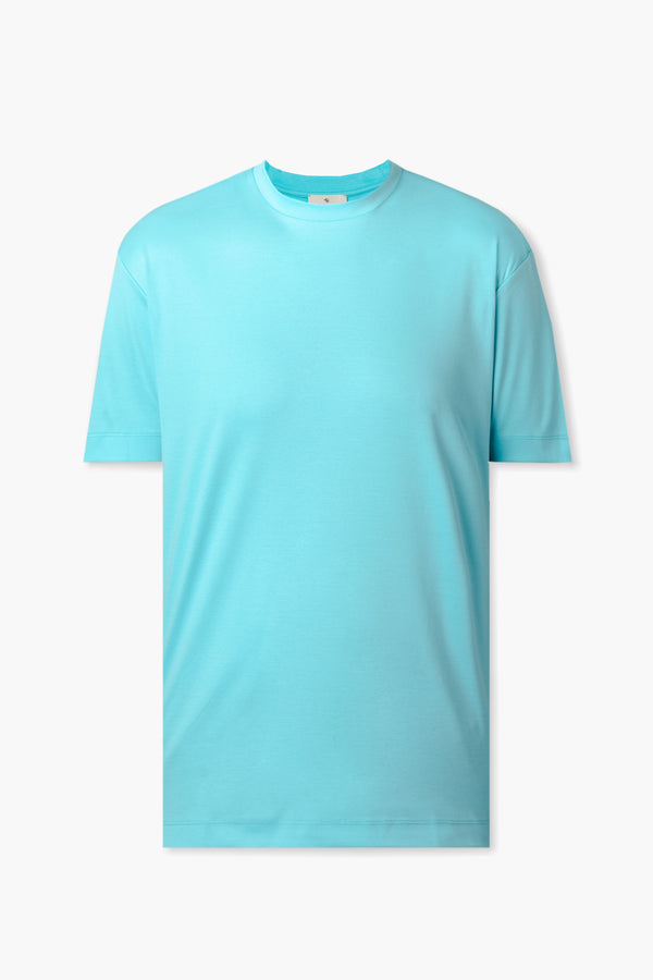 Interlock Supima T-Shirt | Turchese