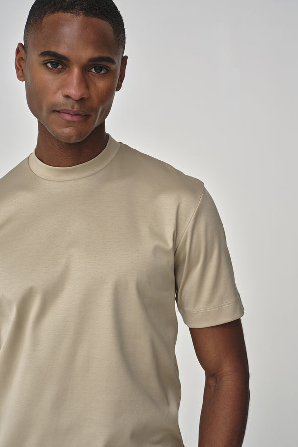 Interlock Supima T-Shirt | Beige