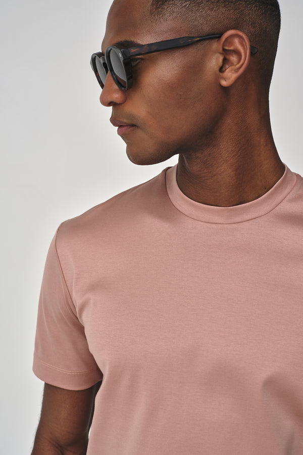 Interlock Supima T-Shirt | Tea Rose