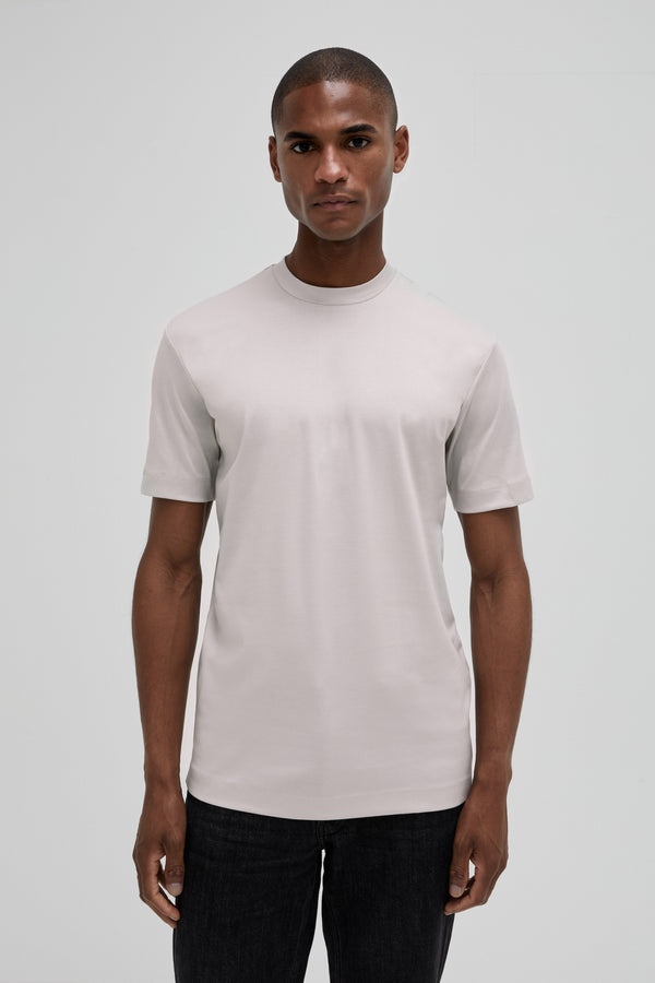 Interlock Supima T-Shirt | Perlgrau