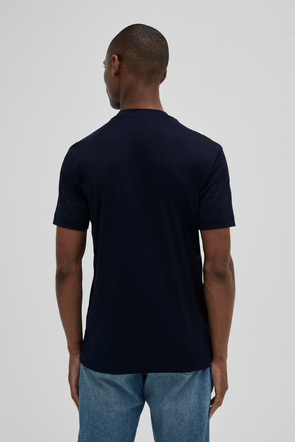 Interlock Supima T-Shirt | Bleu marine
