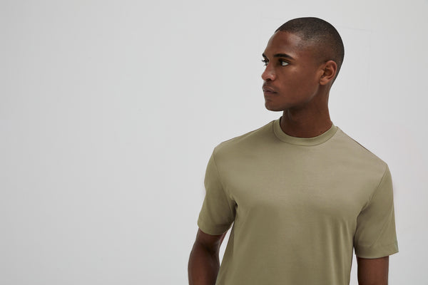 T-Shirt Interlock Supima | Vert Artichaut