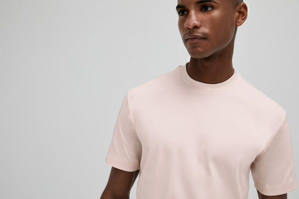 Interlock Supima T-Shirt | Rosa Chiaro