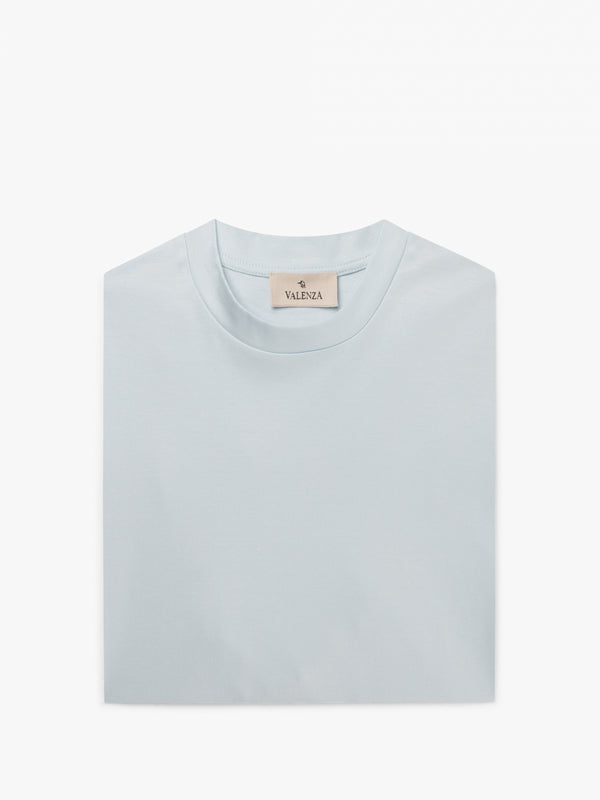 Interlock Supima T-Shirt | Celeste