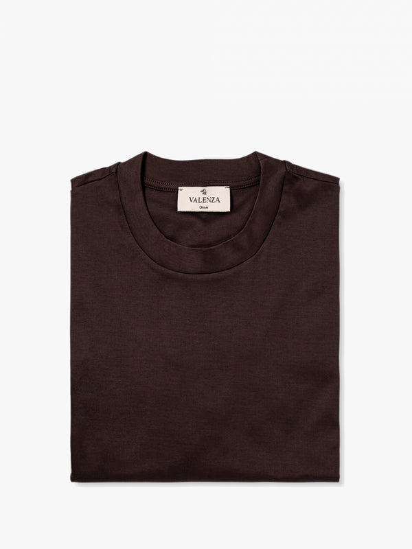 Interlock Supima T-Shirt | Ebenholzbraun