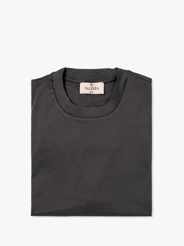 Interlock Supima T-Shirt | Dunkelgrau