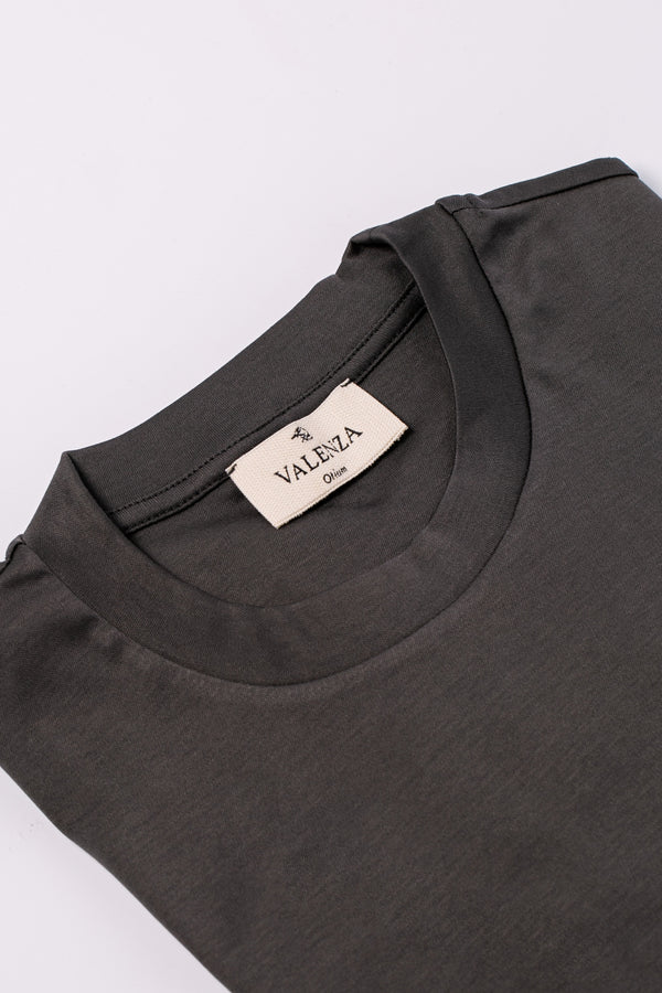 Interlock Supima T-Shirt | Dunkelgrau