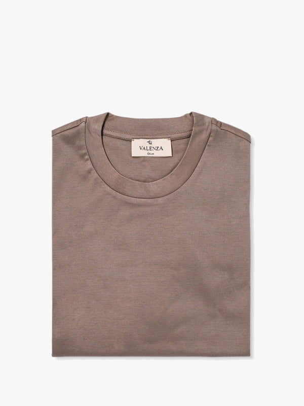 Interlock Supima T-Shirt | Bleigrau