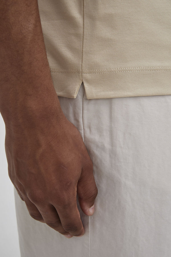 T-Shirt Interlock Supima | Or poussiéreux