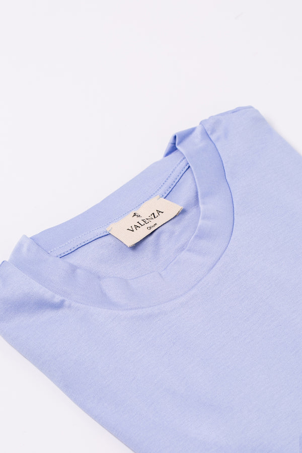 T-Shirt Interlock Supima | Bleu Clair