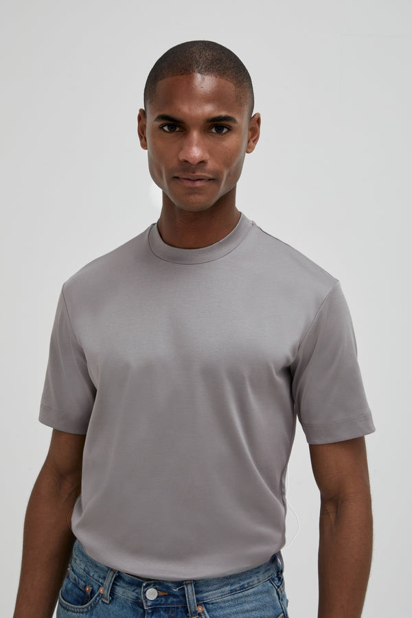 Interlock Supima T-Shirt | Grigio