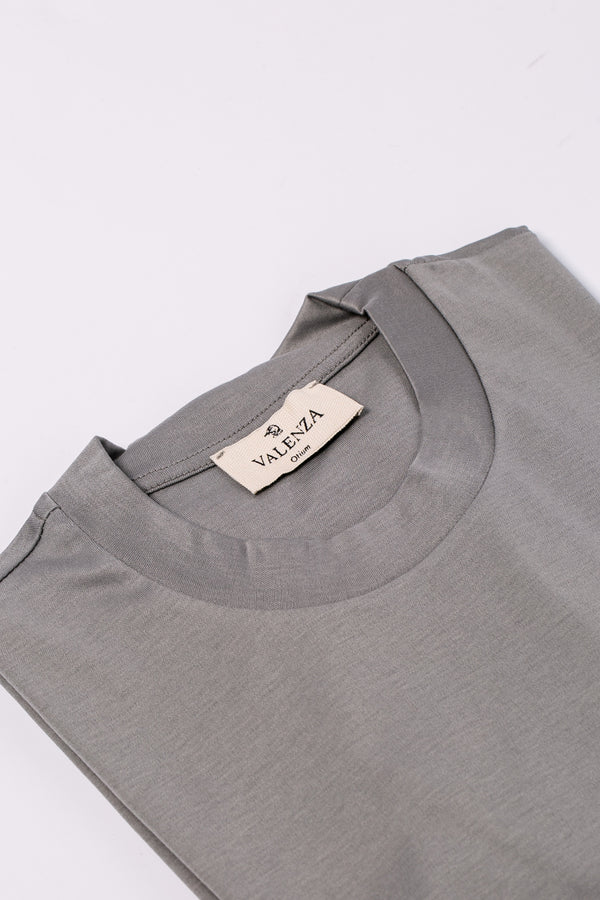Interlock Supima T-Shirt | Grau