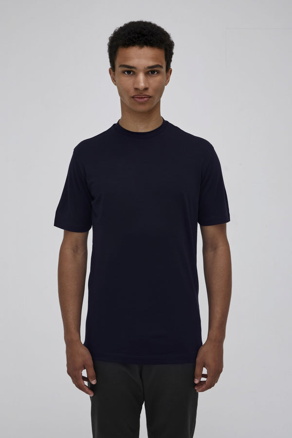 Merino T-Shirt | Marineblau