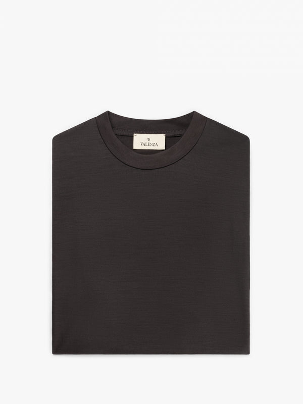 Merino T-Shirt | Brun foncé