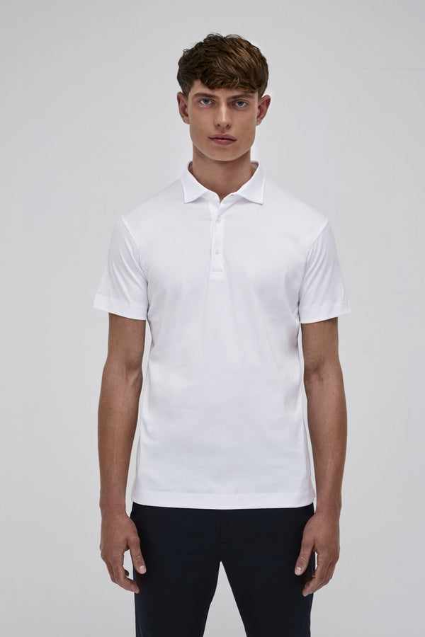 Polo Supima Maniche Corte | Bianco