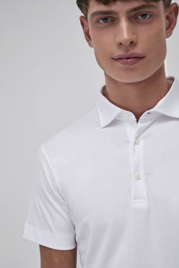 Supima Polo Manches Courtes | Blanc