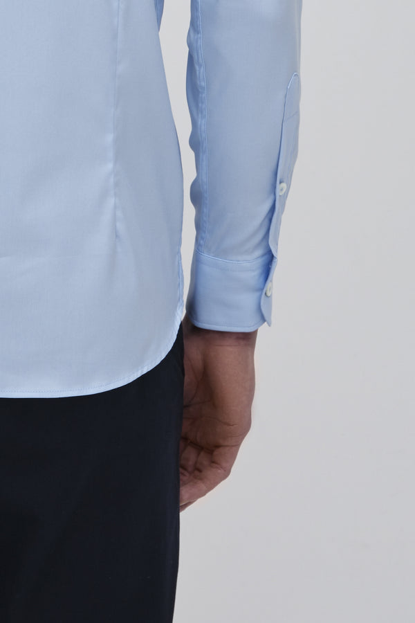 Camicia stretch twill | Azzurro