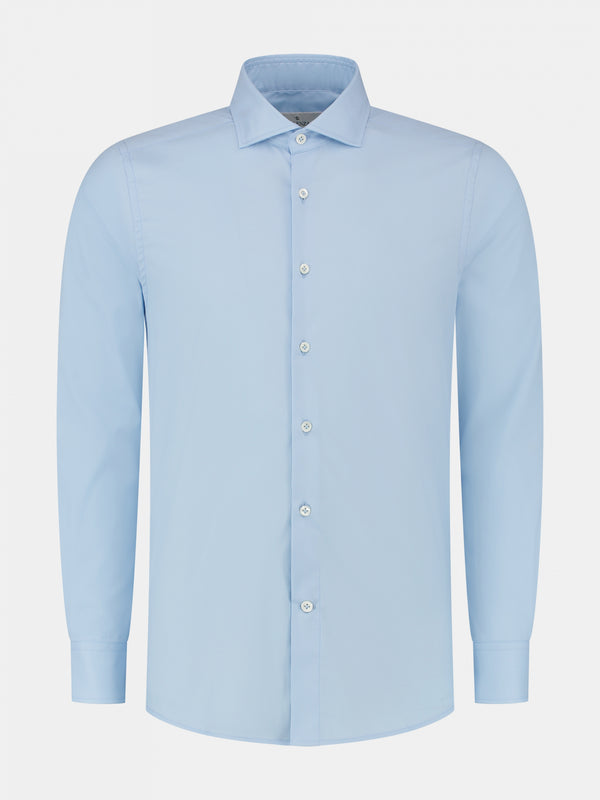 Camicia stretch twill | Azzurro