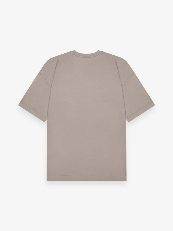 Interlock Supima Oversized T-shirt | Lead Grey