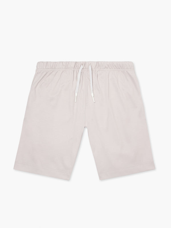 Interlock Supima sportshort | Parelgrijs