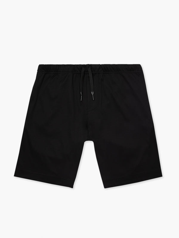 Interlock Supima sportshort | Zwart