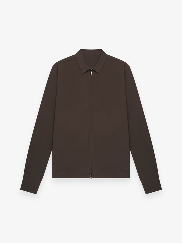 Tech Stretch Overshirt | Donkerbruin